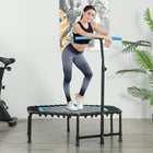 Soozier 45" Rebounder Trampoline for Adult - Blue-Seven contact points enhance stability and safety