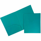 JAM Paper Heavy Duty Plastic 2 Pocket School Folder - Assorted Fashion Colours - 12 Pack-Our high quality two-pocket folders are made of very sturdy poly plastic, are tear resistant, and have a business card slot on the right side 