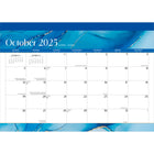 BrownTrout 2026 18-Month Monthly Desk Pad Calendar - Crackled Blush - 14" x 10"-Use Right Away - 18-month format starts on July so you don't have to wait for the new year to start using it