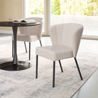 Zuo Aimee Dining Chair - Beige - Set of 2-Chair Weight Capacity: Supports up to 350 lb