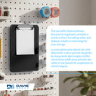 Davis Group Plastic Clipboards - Letter Size - 9" W x 12" H - Black - 6 Pack-clipboards feature a durable metal clip