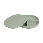 b.box Silicone Plate + Lid - Sage-Made from baby-safe platinum silicone
