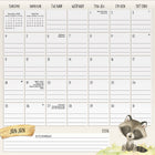 DateWorks 2026 16-Month Family Magnetic Wall Calendar - 12" x 12" - Animals - Bilingual-January 2026 - December 2026
