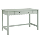 Modway Emmeline 47.64" 1-Drawer Scallop Writing Desk - Sage-Versatile Writing Desk
