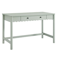 Modway Emmeline 47.64" 1-Drawer Scallop Writing Desk - Sage-Versatile Writing Desk