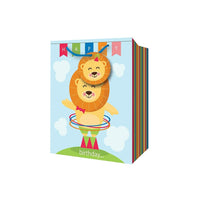 Millbrook Studios Juvenile Birthday Gift Bags - Large - Lion - 12 Pack (47577)-12.75" x 5.38" x 10.38"
