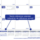 Blueline 2027 Net Zero Carbon Monthly Desk Pad Calendar - 22" x 17" - Bilingual-Sheets bound at the top, perforated for easy tear-off