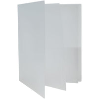JAM Paper Heavy Duty Plastic Multi-Pocket Folders - 6 Pocket Organizer - Clear - 2 Pack-Multiple Pocket Folders w/ Inner Pocket Sections | Colour: Clear