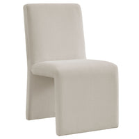 Modway Emory Fabric Upholstered Dining Side Chair - Salt-Versatile Slipper Chair