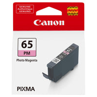 Canon CLI-65 Genuine Ink Cartridge - Standard Yield - Photo Magenta-For use with Canon PIXMA PRO-200 and PRO-200S Professional Photographic Inkjet Printer