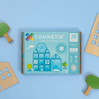 Connetix Charity Pack - Teal - 20 Pieces-Gift Idea for boys, girls and kids aged 3+ who are looking for an introduction to magnetic play, or supplement to an existing collection