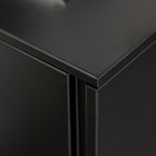 Vinsetto Adjustable Partition Filing Cabinet - Black-Includes a central locking system that secures all drawers with a single turn of the key
