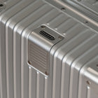 Champs Elite Collection Aluminum Carry-on Luggage Case-Interior compression system and clip-in pocketed panel with zippered compartments