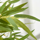 Outsunny 4' Artificial Bamboo Tree for Indoor Decoration - Green-Soil-cement and PE moss are included to make it more stable 