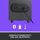 Logitech Z407 Bluetooth with Subwoofer Speaker-Compatibility: Works with Windows, Mac, or Chrome based computer via AUX, Bluetooth and iOS or Android Bluetooth enabled devices