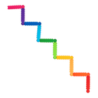 Battat Balance Beams-Colourful Paths: Create countless combinations of paths with 10 easy-to-connect beams
