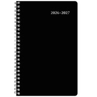 Staples 2026-2027 Weekly/Monthly Academic Planner - 8-1/2" H x 5-1/2" W - Black - Bilingual-14 months: July 2026 - August 2027