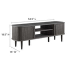 Modway Contour 55" TV Stand - Charcoal-Modern TV Stand For TVs up to 60"