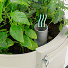 Permasteel Garden Bed with Self-Watering System - Ivory-Soil Platform for essential plant support