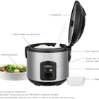 Salton Automatic 8 Cup Rice Cooker & Steamer-Stainless steel body with removable non-stick bowl makes up to 8 cups of cooked rice 