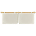 Modway Anela Wall-Mounted Chenille Upholstered Queen Headboard - Cream Natural-Assembly Required