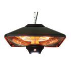 Westinghouse 1500-Watt Hanging Infrared Electric Patio Heater - Black-Perfect for gazebos, pergolas porches and anywhere that you can hang a heater from. Ideal for relaxing or entertaining in your room or backyard.