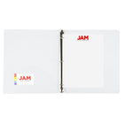 JAM Paper Plastic 0.5" 3-Ring Binder - Clear-Quantity: Sold Individually | Made to be long lasting and resist tearing or bending, easy to clean.