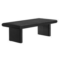Modway Relic Concrete Textured Coffee Table - Black-MDF and Mango Wood