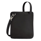 Travelon Anti-Theft Classic Slim Double Zip Crossbody - 9" W x 10.25" H x 1" D - Black-Locking main compartment with organized interior storage