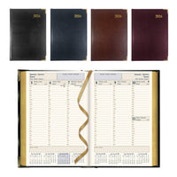 Brownline 2026 Executive Weekly Planner - 8-3/16" x 5-5/8" - Assorted Colours - Trilingual-12-Month: January 2026 to December 2026