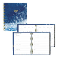 Blueline 17 Months Weekly/Monthly Planner - August to Dec - 9-1/4" H x 7"-1/4" W - Celestial Design - Bilingual-17 Months, August to December