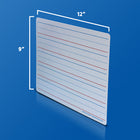 Flipside Products Magnetic Dry Erase Learning Mat - Two-Sided Red & Blue Ruled/Plain - 9" x 12" - 48 Pack-High quality magnetic surface wipes clean