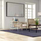 Hudson&Canal Sivil 24"W Rectangular Side Table - Satin Nickel-Clean with a soft, dry cloth and no harsh chemicals or abrasive cleaning materials
