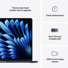 Apple MacBook Air 15" - M4 Chip - 256 GB SSD - 16 GB Unified Memory - Midnight - French-If You Love iPhone, You’ll Love Mac - Mac works like magic with your other Apple devices. View and control what’s on your iPhone from your Mac with iPhone Mirroring. Copy something on iPhone and paste it on Mac. Send texts with Messages or use your Mac to make and answer FaceTime calls