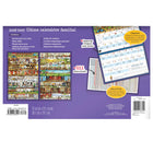 MotherWord 2026-2027 Magnetic Family Fridge Calendar - 9-1/2" H x 15" W - French-Each colour page is filled with illustrations from Canadian artist Scott Lucescu