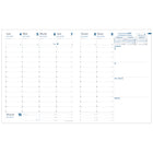Quo Vadis Président Weekly Planner - 21 cm W x 27 cm H - Assorted Colours - French-2 colour grid on white paper