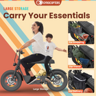 Gyrocopters Vortex Electric Scooter for Adults & Teens - Speed 32 kmph - Range 28 km - APP - Black-The FREE GPS Tracker ensures peace of mind while enjoying the ride's retro charm and modern performance capabilities. Note: The GPS Tracker is only compatible with iOS devices