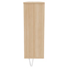 Nexera Slim 2-Door Storage Accent Cabinet - Floating And Wall Mount Bar - Golden Maple-Top quality MDF, and laminate, which is scratch, stain and water-resistant for your every day purpose