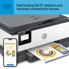 HP OfficeJet Pro 8015e Wireless All-in-One Colour Inkjet Printer with Bonus 6 months Instant Ink with HP+-This printer is intended to work only with cartridges with original HP chips or circuitry and will block cartridges using non-HP chips or circuitry. Periodic firmware updates will maintain the effectiveness of these measures. More at hp.com/learn/ds.