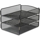 Safco Onyx Letter Tray - Black-Desk Tray allows quick and easy retrieval of your items with better organizing and feasible mounting