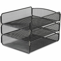 Safco Onyx Letter Tray - Black-Desk Tray allows quick and easy retrieval of your items with better organizing and feasible mounting