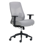 Serta Destin Mesh Task Chair - Grey-Height adjustable arms with PU arm pads