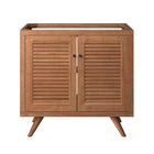 Modway Birdie 36" Teak Wood Bathroom Vanity Cabinet - Natural-Solid Teak Wood