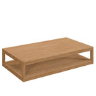 Modway Carlsbad Teak Wood Outdoor Patio Coffee Table - Natural-Outdoor Patio Coffee Table