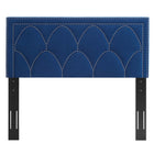 Modway Greta Performance Velvet Twin Headboard - Navy-Nailhead Detail