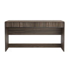 Manhattan Comfort Novara 60" Contemporary 2-Drawer Writing Desk - Jacobean Walnut-Wood Grain Laminate Finish: Warm, natural wood look with a durable, easy-to-clean surface