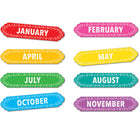 Ashley Productions Magnetic Die-Cut Timesavers & Labels - Months of the Year - Chalk Loops - 3 Pack-Write-on/wipe-off surface