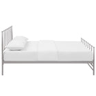 Modway Estate Queen Bed - Grey-Integrated Headboard/Footboard