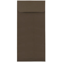 JAM Paper #10 Policy Envelopes, 4 1/8 x 9.5, Chocolate Brown Recycled, 100 Pack (900940724g)-Chocolate brown