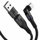 Statik PowerPivot Pro Nylon Braided Charge/Sync Cable USB-C to USB-C - 3.3 ft - Black-Charging Light Indicator. The LED at the end of the cable shows you when your device is being charged, so you don’t have to check your phone’s battery all the time